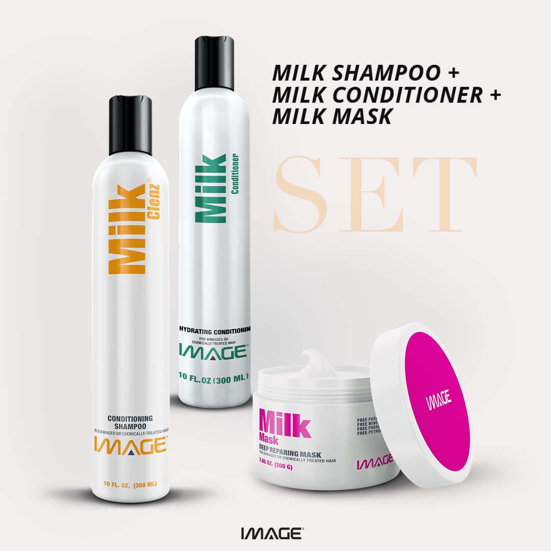 Damaged Hair Treatment Set (Milk Shampoo + Milk Conditioner + Milk Mask)